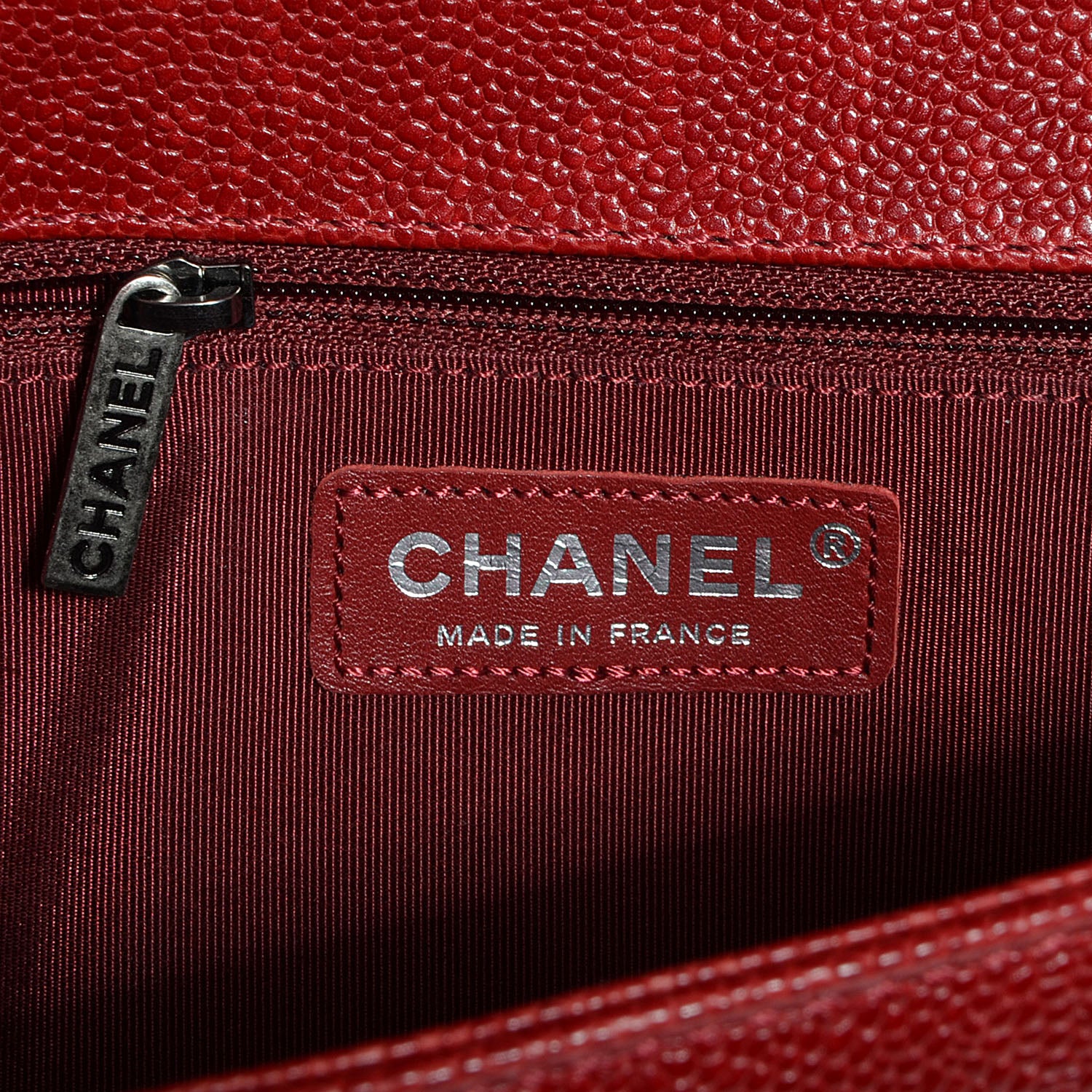 Chanel Caviar New Medium Boy Flap Red 7 of 9