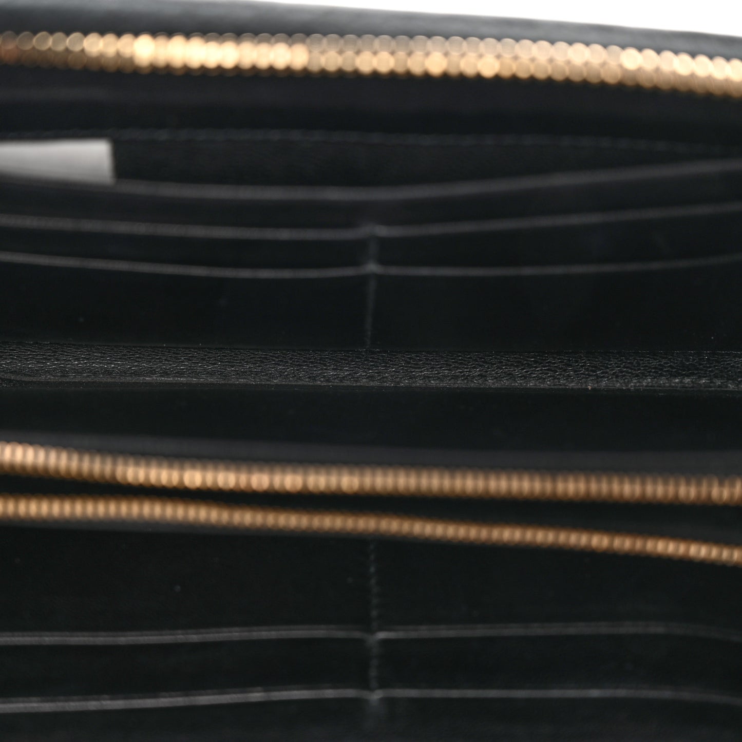 Nappa Intrecciato Zip Around Wallet Black