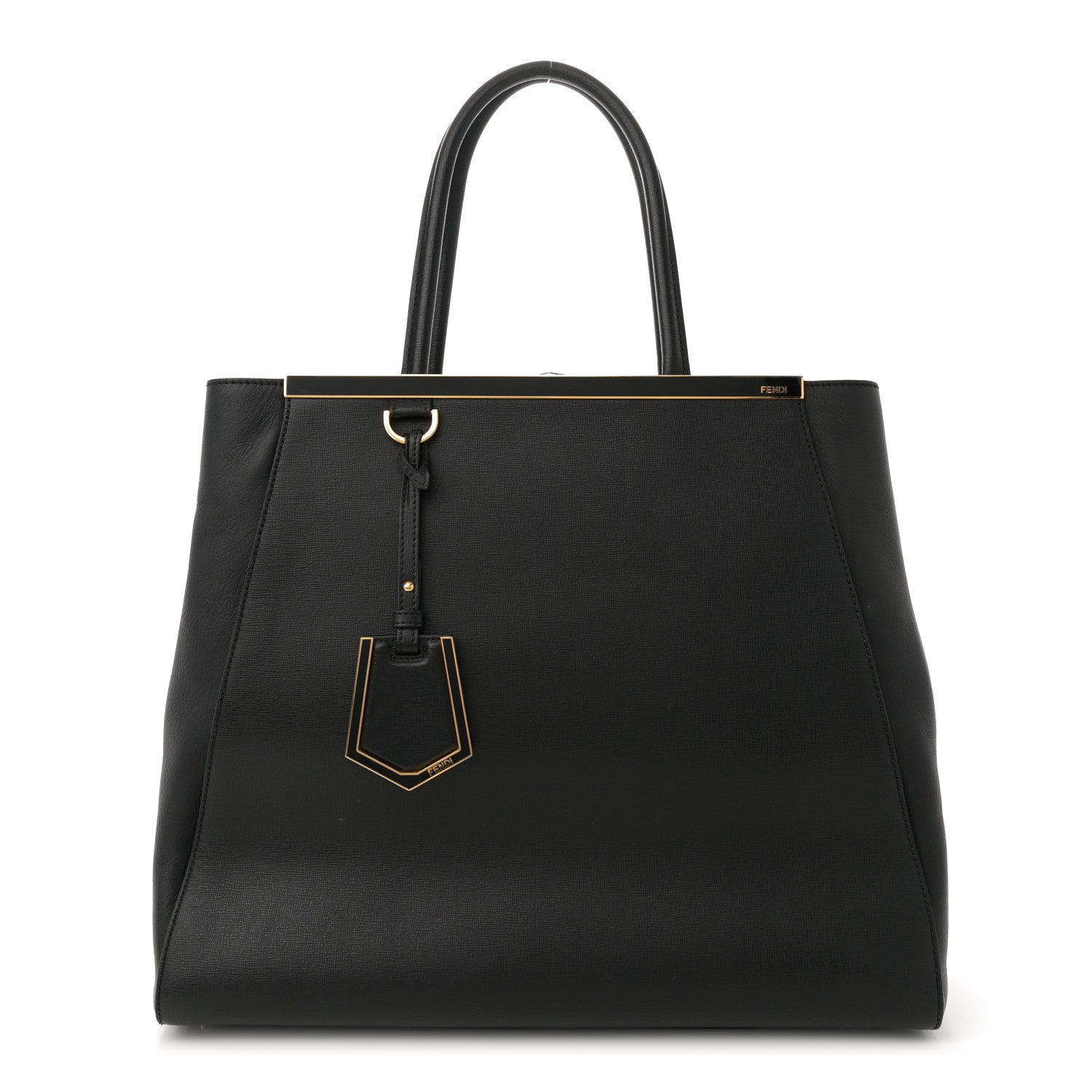 Fendi Vitello Elite Large 2Jours Tote Black 1 of 13