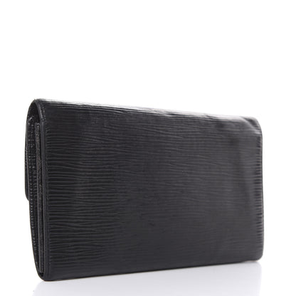 Louis Vuitton Epi Sarah Wallet Black 3 of 15