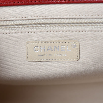 Chanel Caviar Quilted Timeless CC Shopping Tote Red 6 of 9