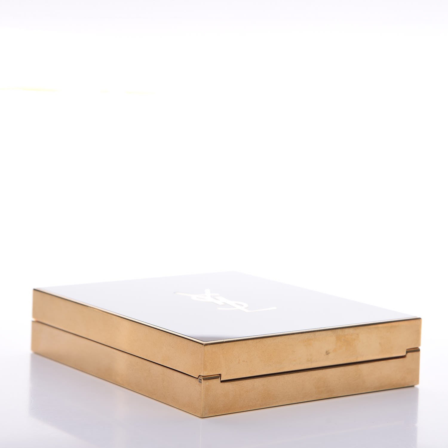 Saint Laurent Plexiglass Monogram Minaudiere Tuxedo Box Clutch Black 4 of 8