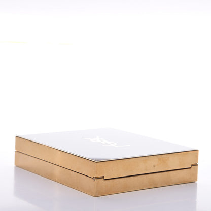 Saint Laurent Plexiglass Monogram Minaudiere Tuxedo Box Clutch Black 4 of 8
