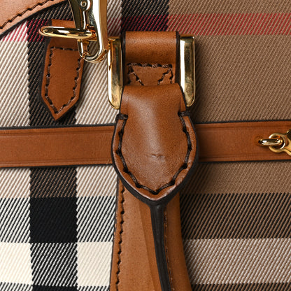 Burberry Bridle Calfskin House Check Small Orchard Bowling Bag Brown Ochre 12 of 12