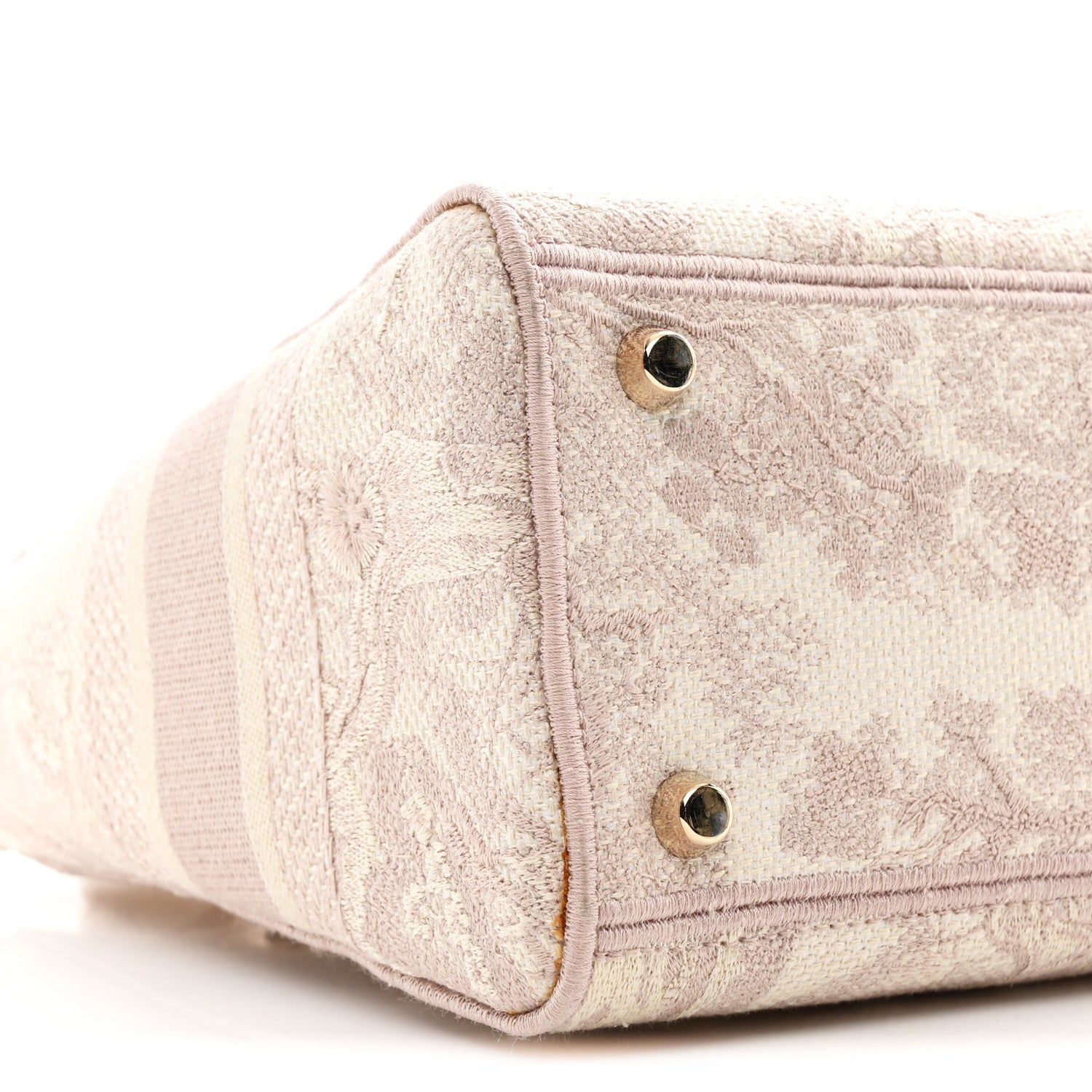 Christian Dior Canvas Toile De Jouy Reverse Embroidered Medium Lady D-Lite Rose 17 of 23