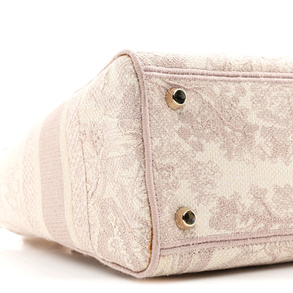 Christian Dior Canvas Toile De Jouy Reverse Embroidered Medium Lady D-Lite Rose 17 of 23