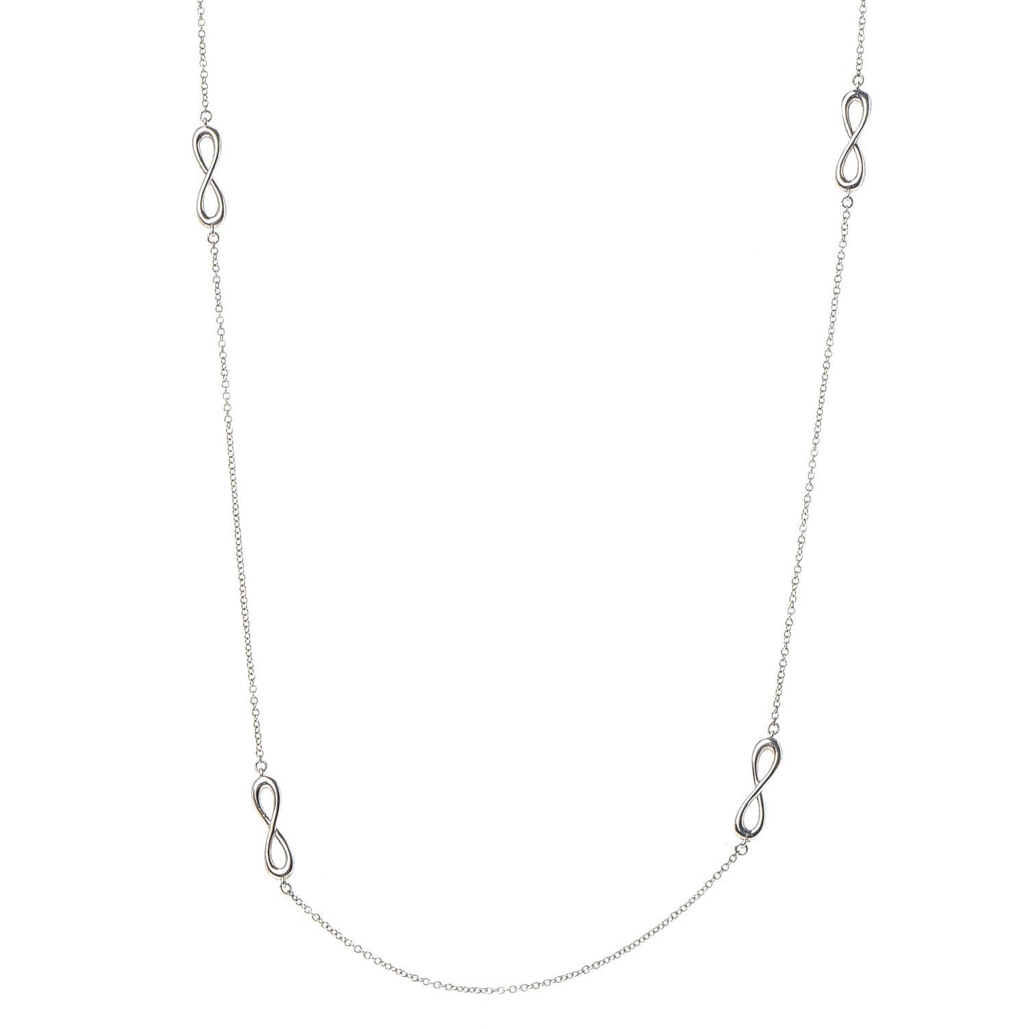 Sterling Silver Infinity Endless Necklace