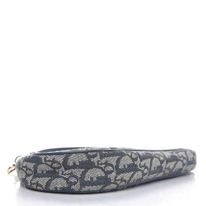 Christian Dior Monogram Mini Saddle Pochette Navy 4 of 7