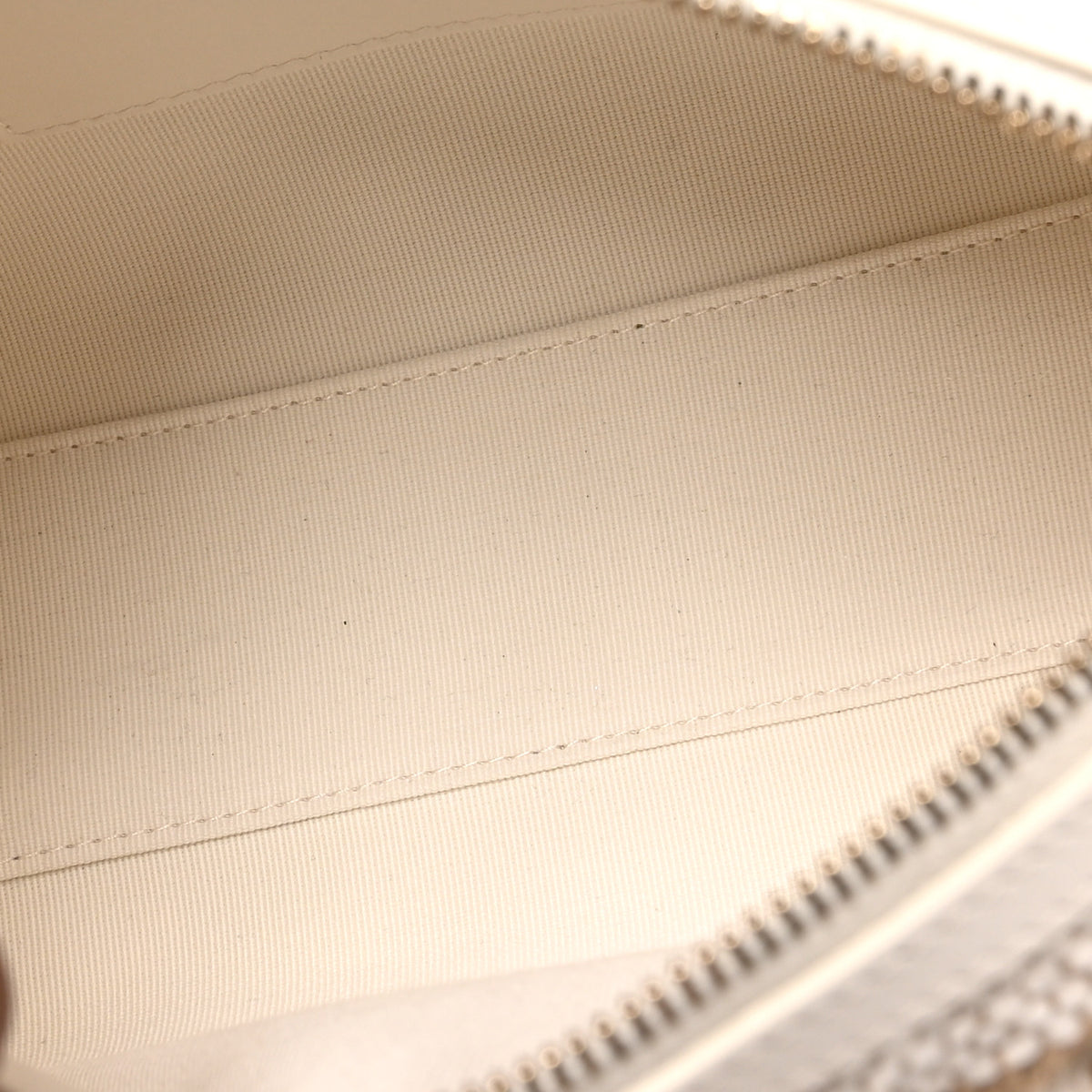 Printed Fabric Clutch With Chain Beige Light Beige