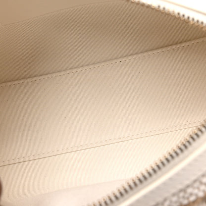 Chanel Printed Fabric Clutch With Chain Beige Light Beige 4 of 9