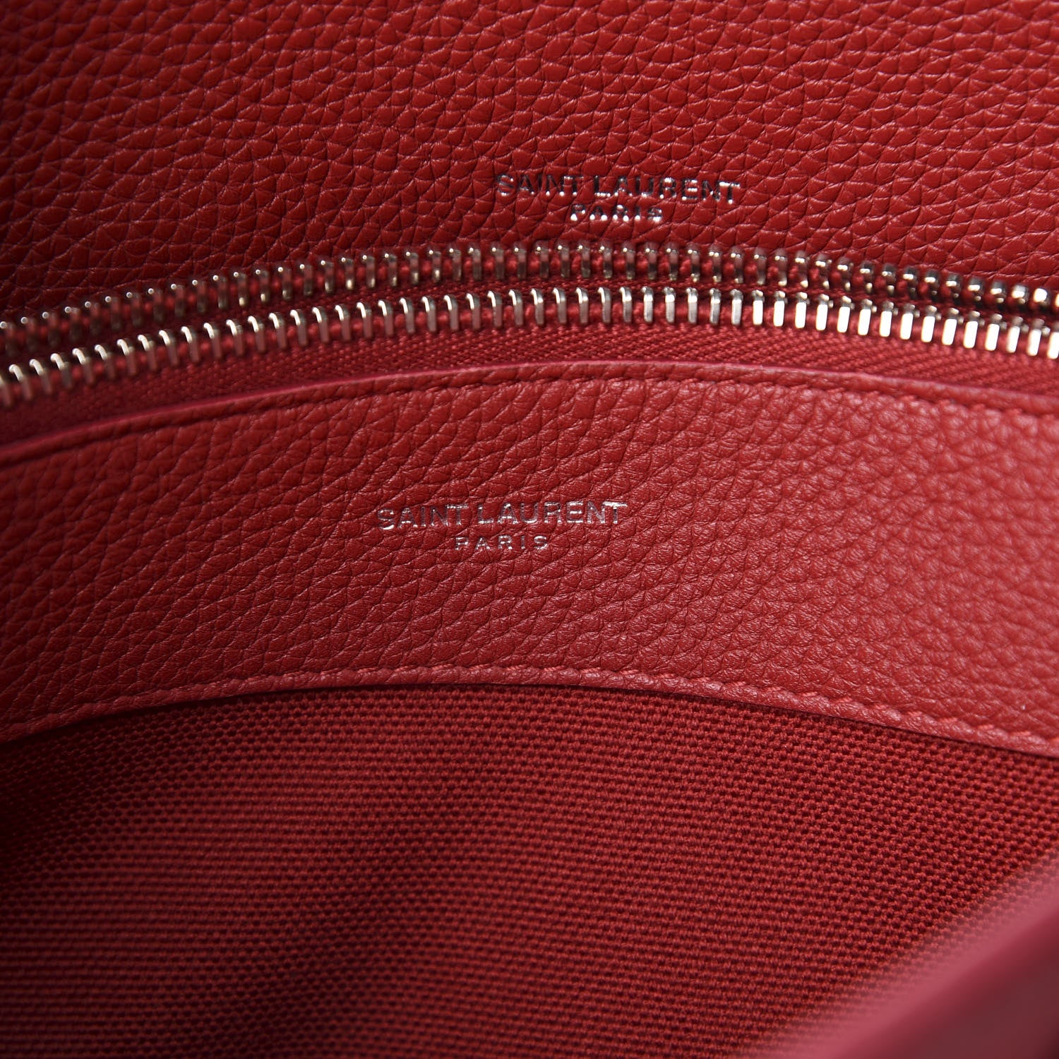 Saint Laurent Grained Calfskin Baby Sac De Jour Souple Red 10 of 12