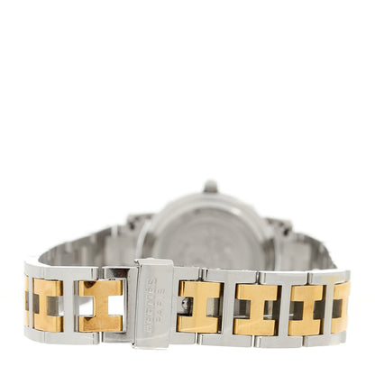 Hermes Stainless Steel 24mm Clipper Quartz Watch Gold 3 of 5