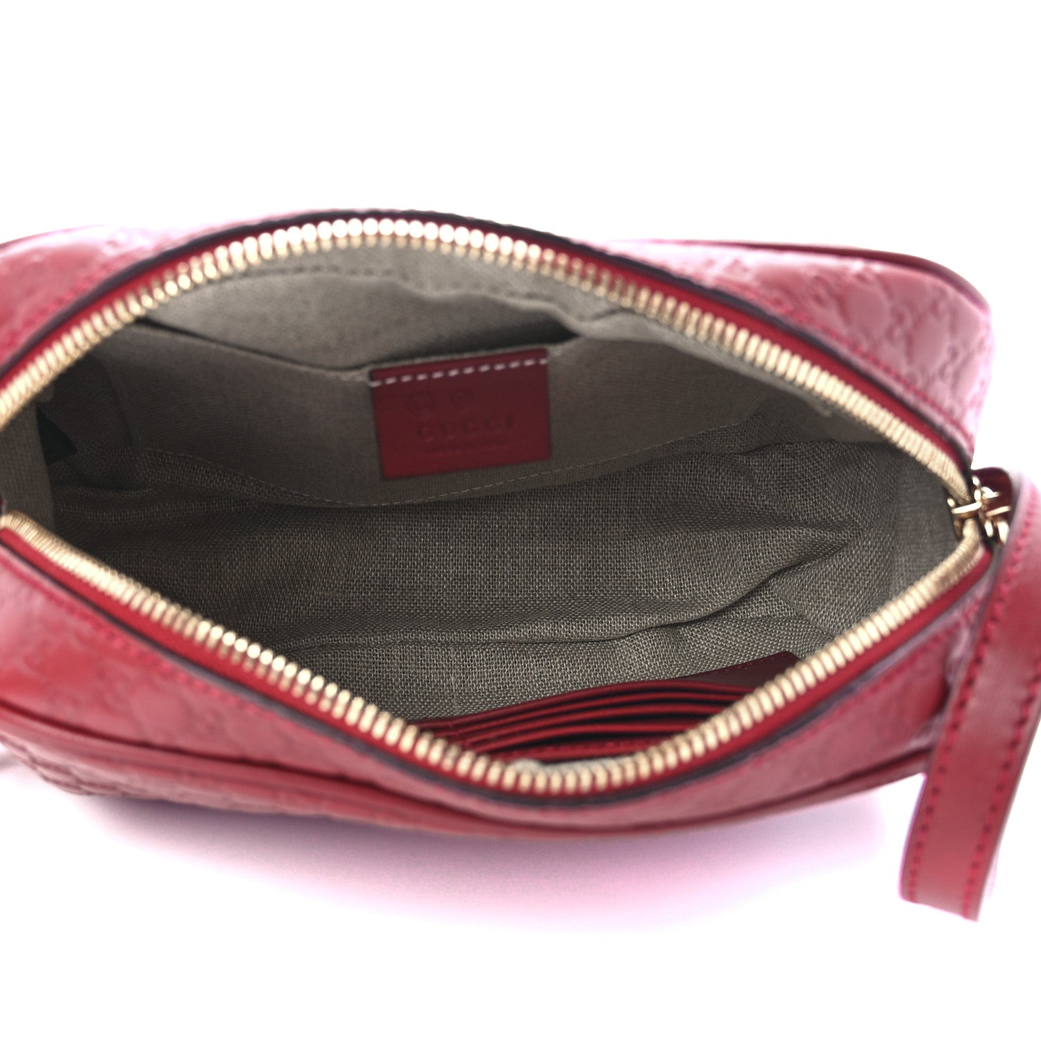 Gucci Microguccissima Mini Bree Messenger Bag Red 5 of 12