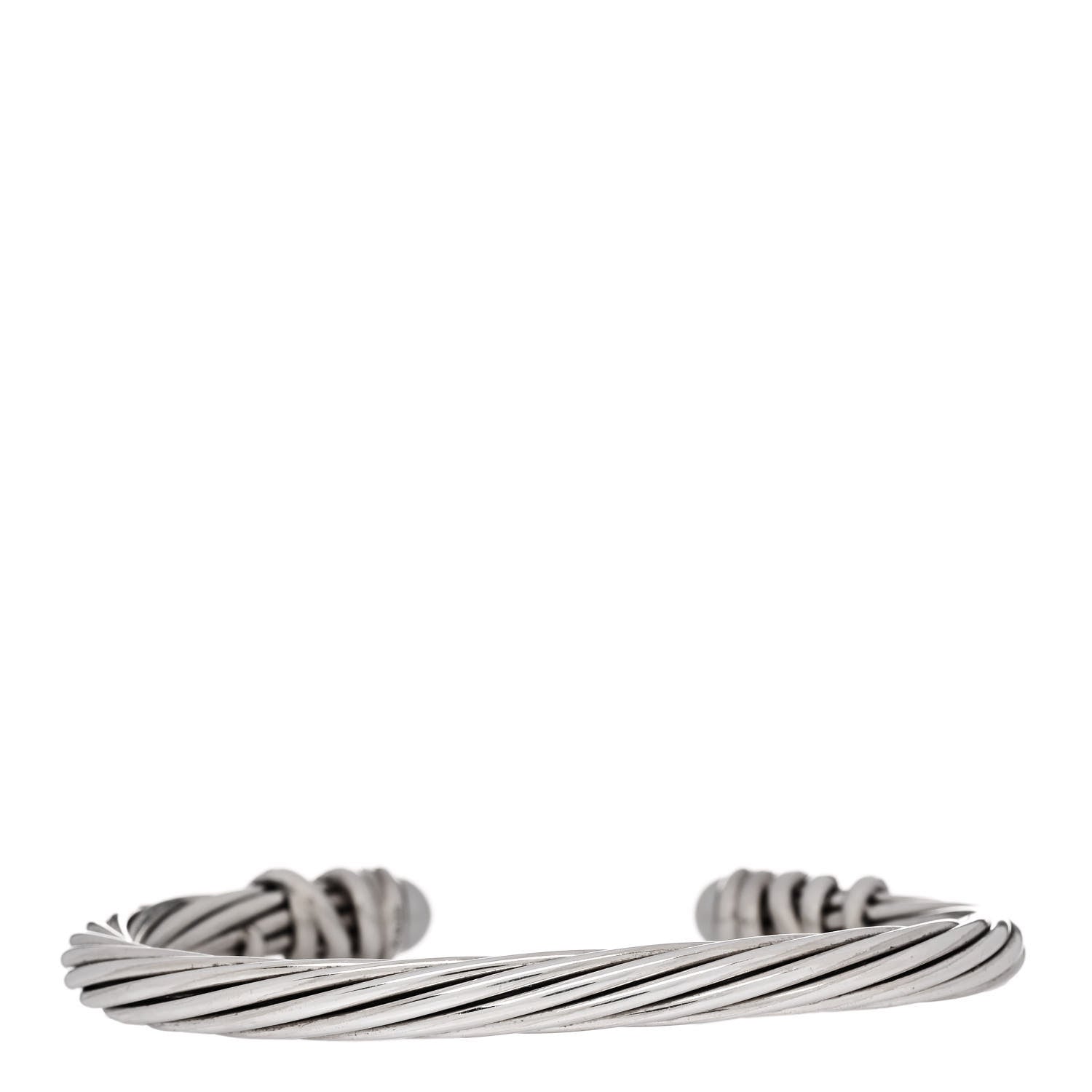 David Yurman Sterling Silver 18K Yellow Gold Diamond Pearl 6mm Helena Cuff Bracelet 2 of 3