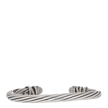 David Yurman Sterling Silver 18K Yellow Gold Diamond Pearl 6mm Helena Cuff Bracelet 2 of 3
