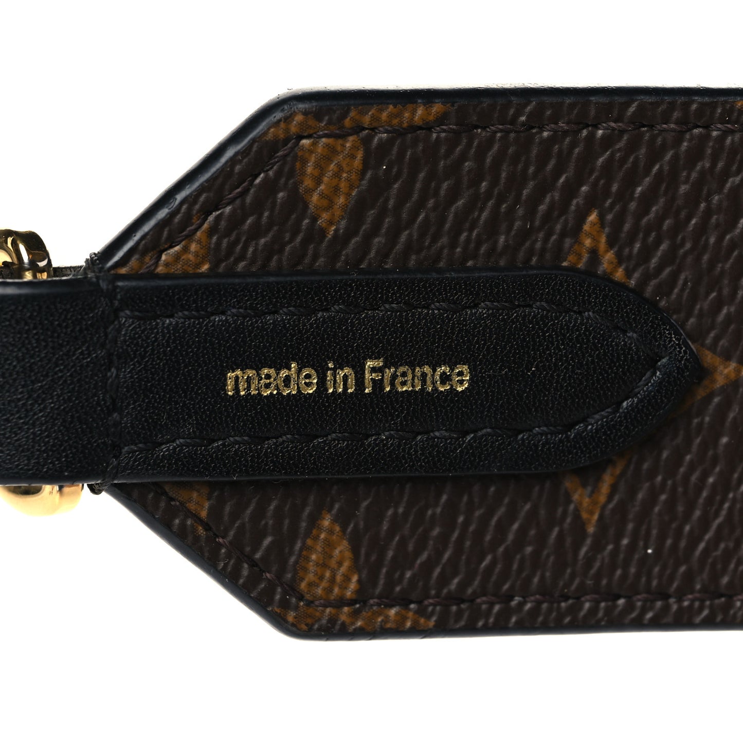 Monogram Letter Bandouliere Shoulder Strap Black