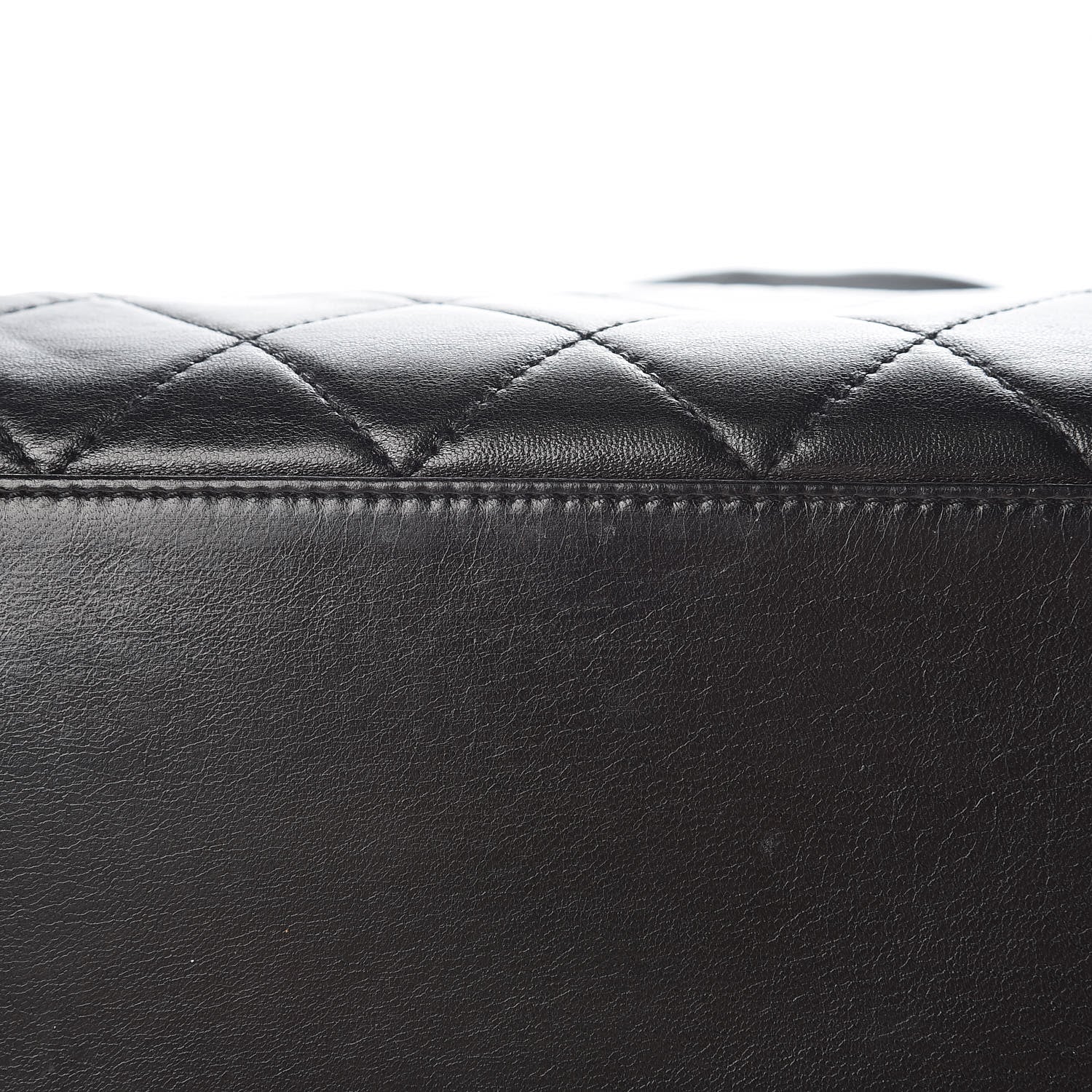 Chanel Lambskin Quilted CC Shopping Tote Black 15 of 16