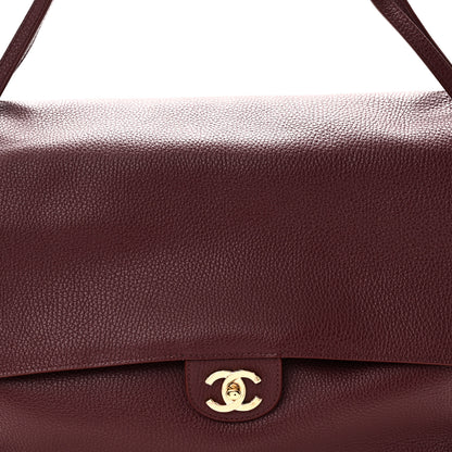 Chanel Grained Calfskin Small Souplissimo Maxi Flap Burgundy 8 of 11