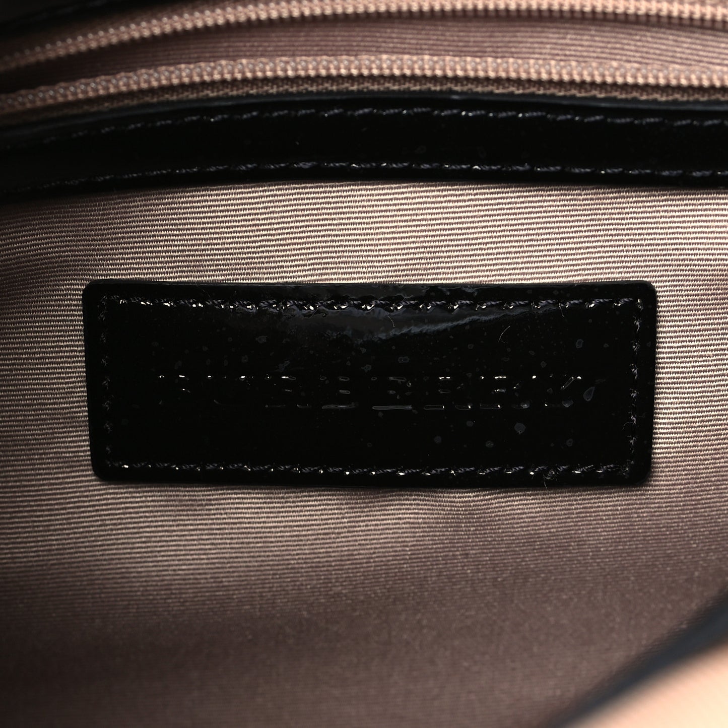 Nova Check Patent Small Chester Bowling Bag Black