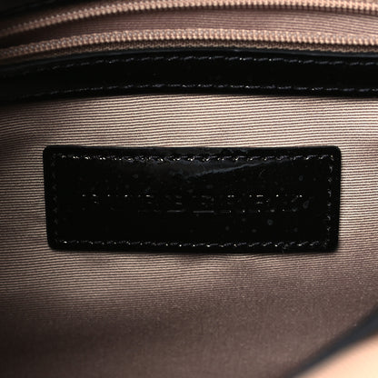 Burberry Nova Check Patent Small Chester Bowling Bag Black 6 of 8