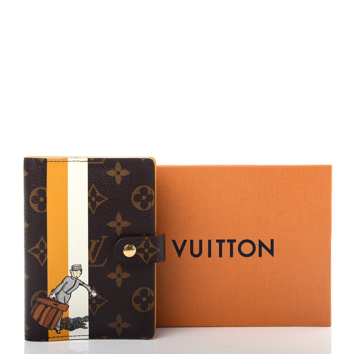 Louis Vuitton Monogram Groom Small Ring Agenda Cover Yellow 8 of 8