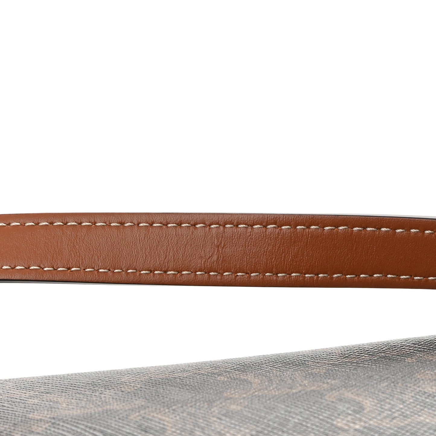 Triomphe Canvas Calfskin Small Boston Bag Tan