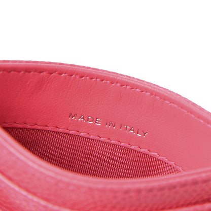 Chanel Caviar Camellia Embossed Card Holder Pink 7 of 11