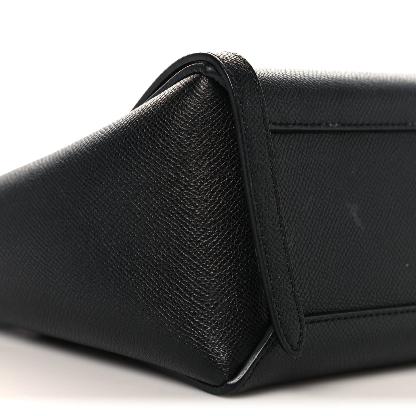 Grained Calfskin Nano Belt Bag Black