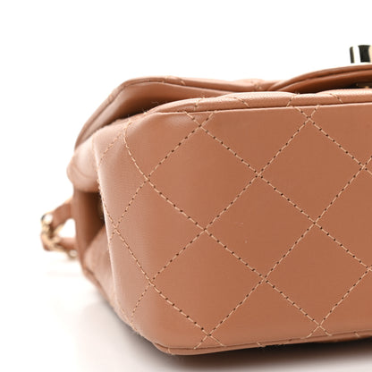 Chanel Lambskin Quilted Mini Square Flap Brown 8 of 9