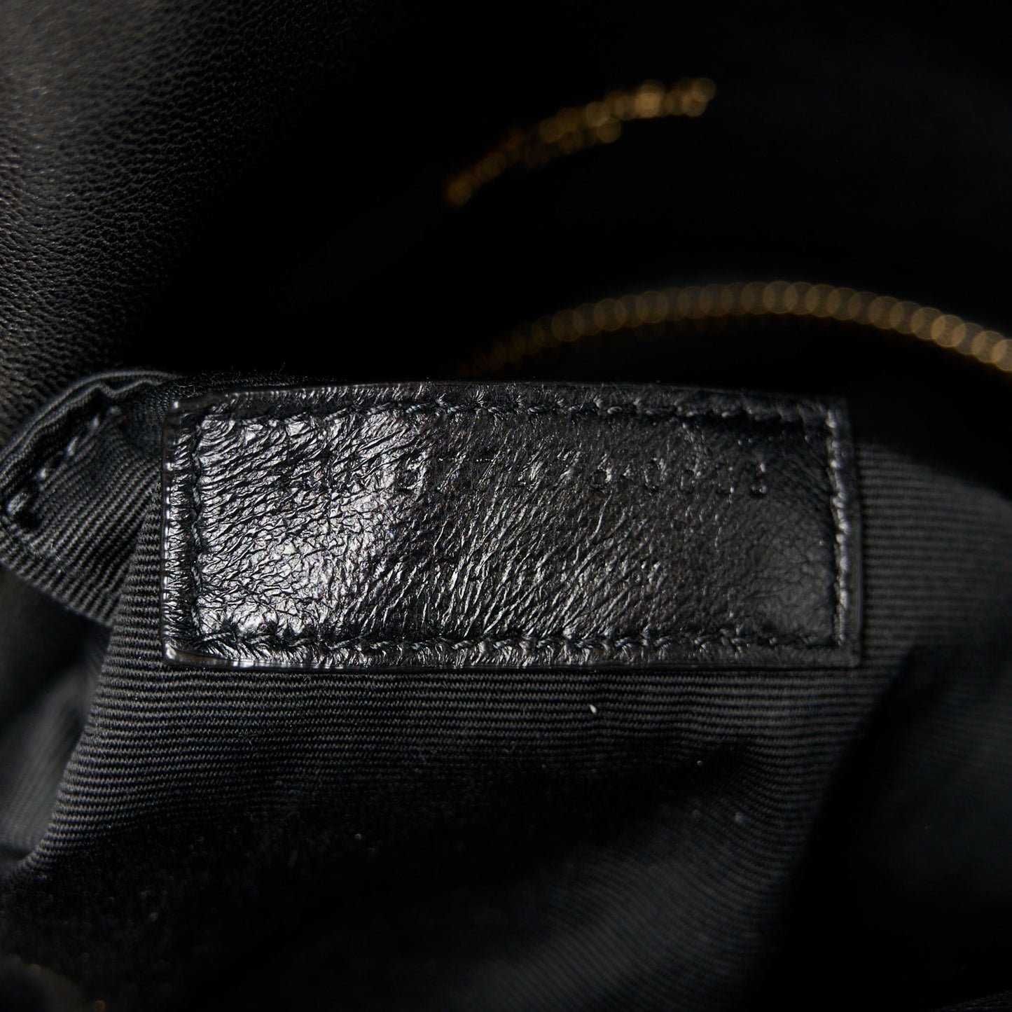 Lambskin Quilted Small Loulou Puffer Monogram Chain Satchel Black