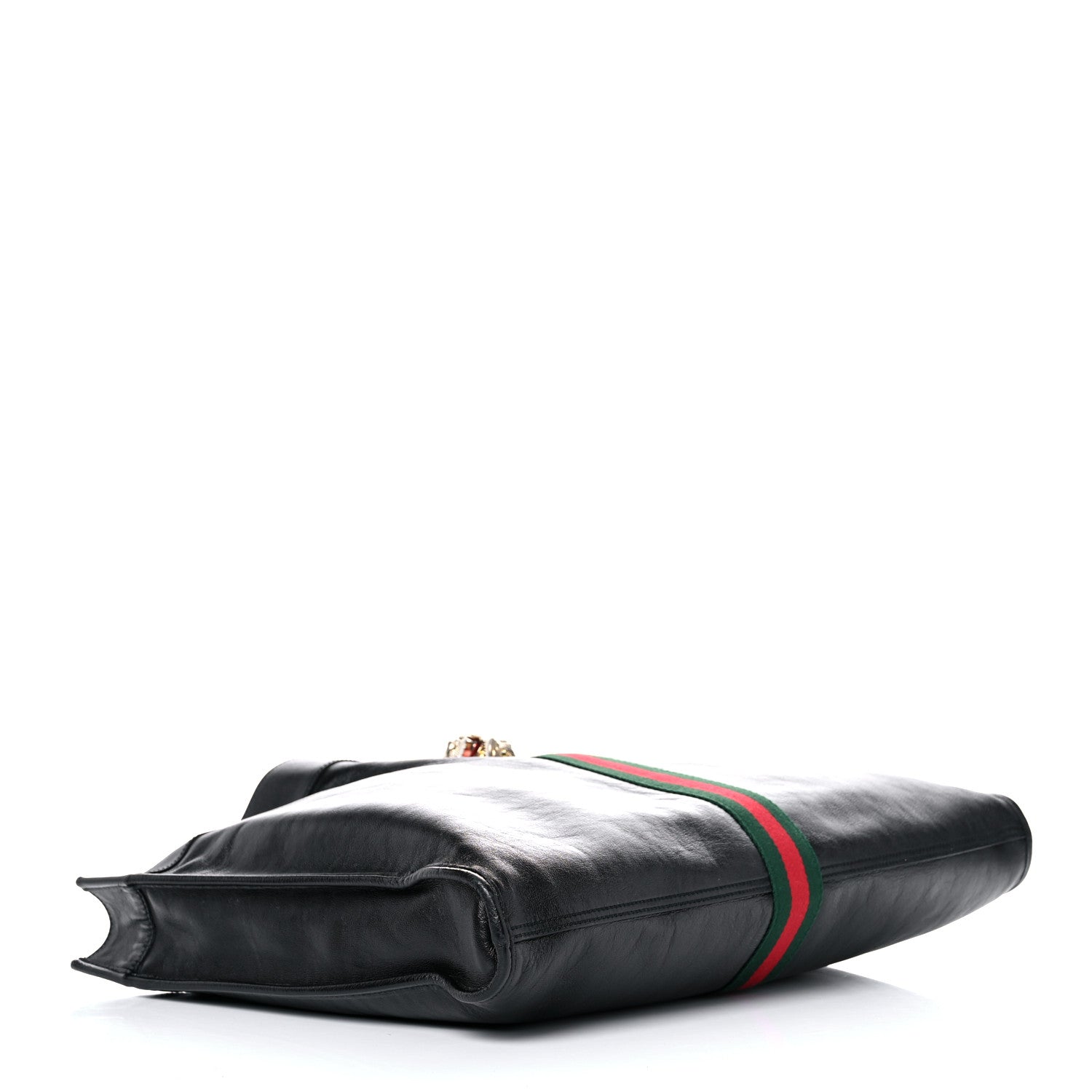 Gucci Calfskin Large Rajah Chain Tote Black 4 of 17