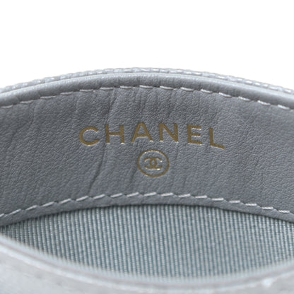 Chanel Caviar Quilted Card Holder Grey 8 of 11