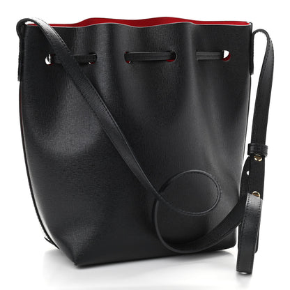Mansur Gavriel Saffiano Mini Bucket Bag Black Flamma 2 of 11
