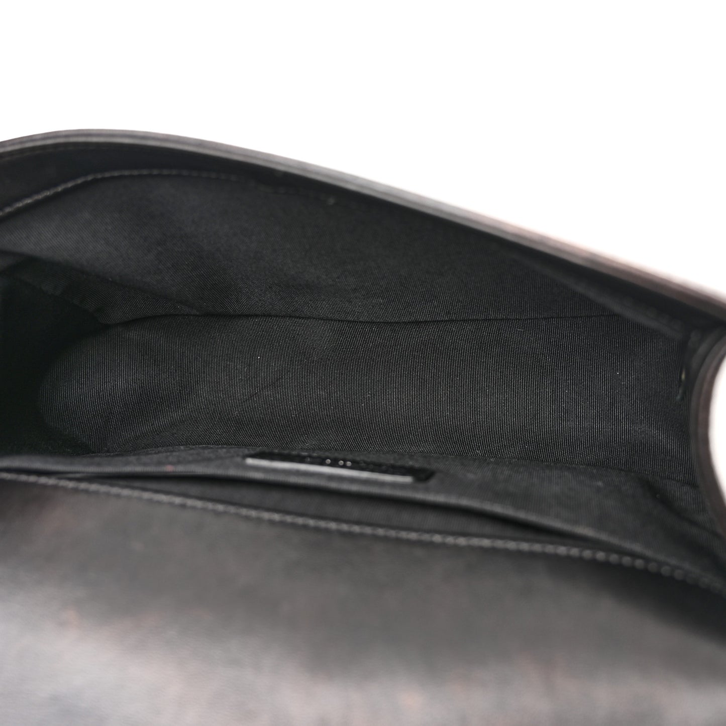 Lambskin Quilted Medium Boy Flap Black