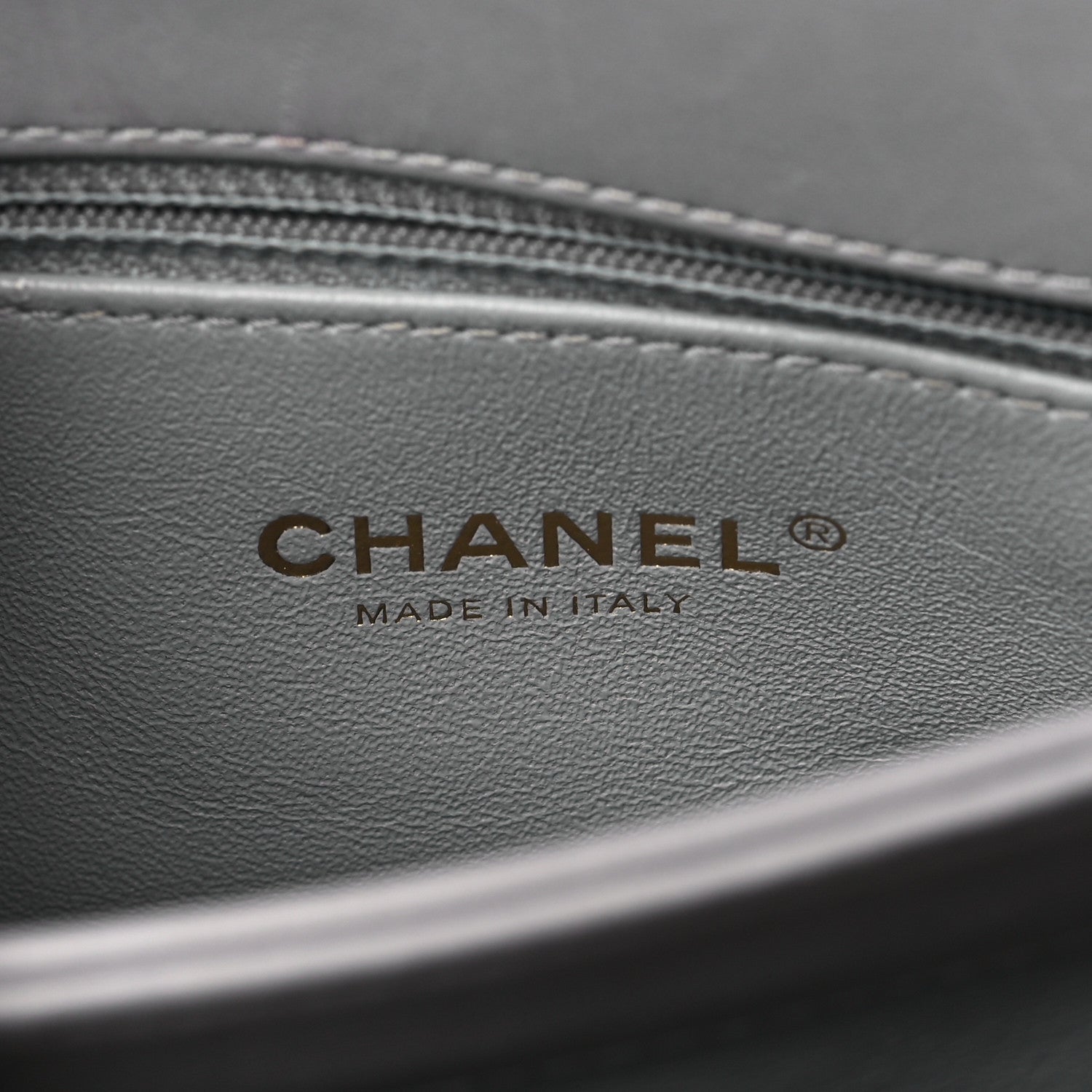 Chanel Lambskin Chevron Quilted Small Trendy CC Flap Dual Handle Bag Grey 6 of 13
