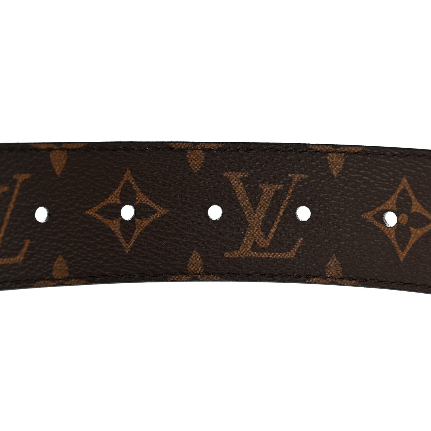 Louis Vuitton Calfskin Monogram LV Initiales Reversible Belt 95 38 Black 4 of 5