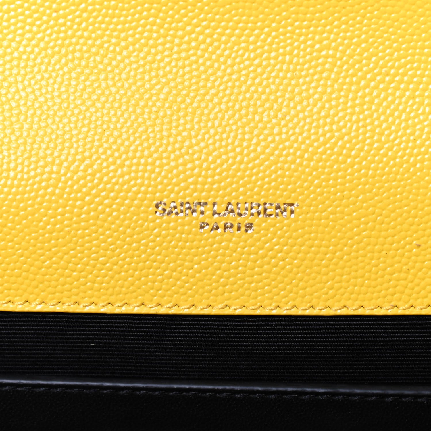 Saint Laurent Grain De Poudre Textured Mixed Matelasse Triquilt Medium Monogram Satchel Mimosa 8 of 8