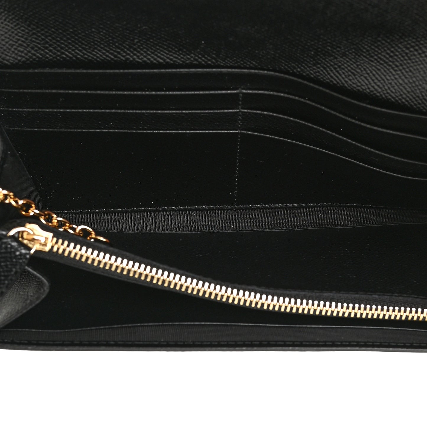 Printed Calfskin Vara Bow Continental Wallet Black