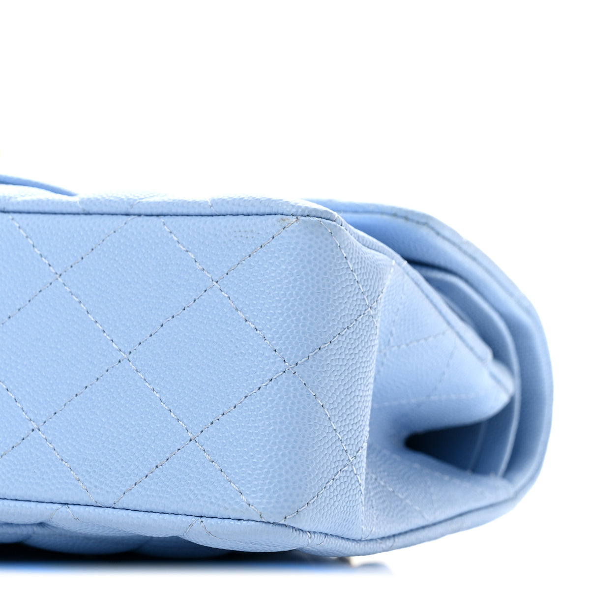 Chanel Caviar Quilted Small Double Flap Light Blue 10 of 13
