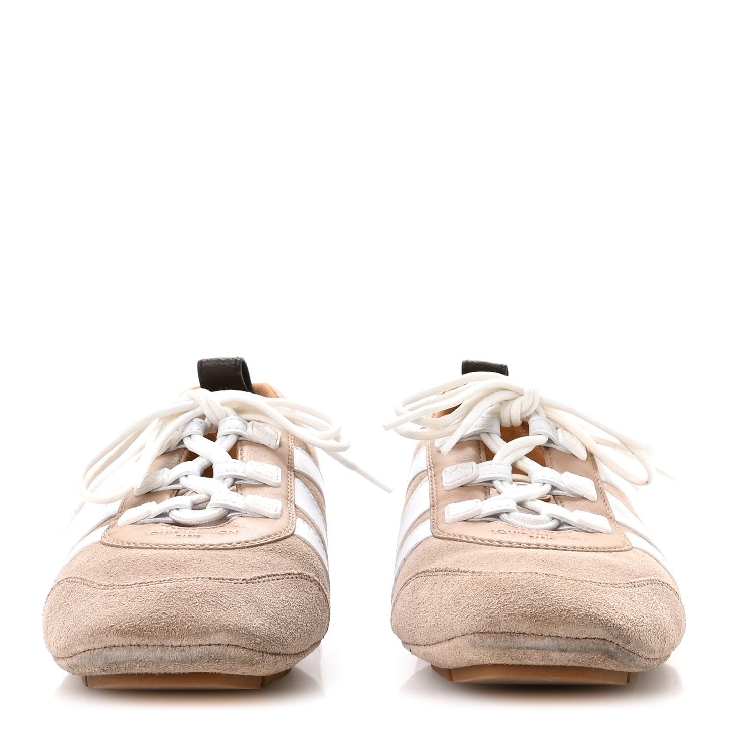 Suede Calfskin LV Sneakerina 37.5 Hazelnut Brown