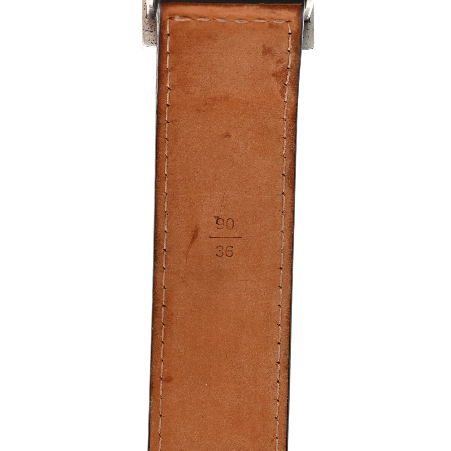 Calfskin Jeans Belt 90 36 Black