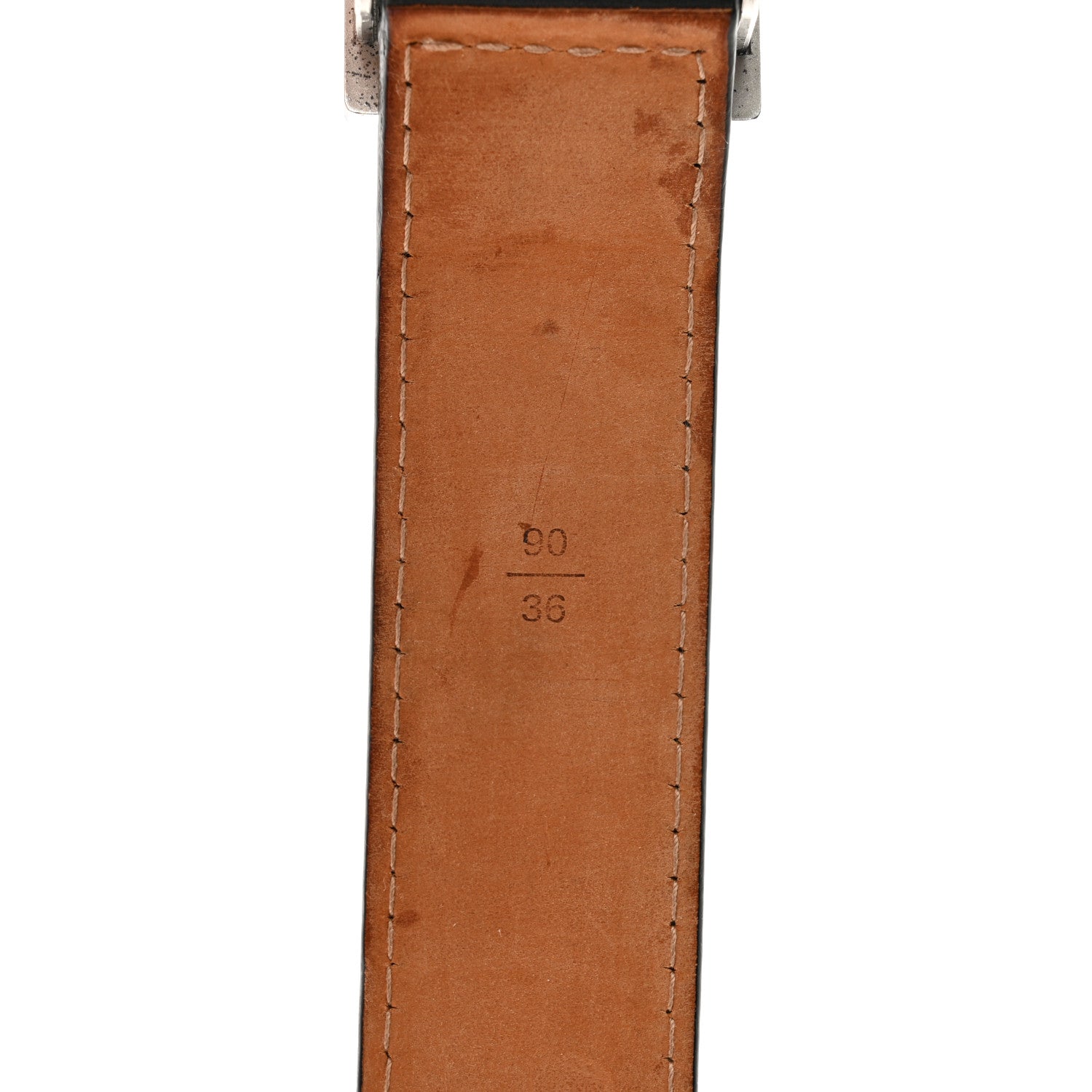 Louis Vuitton Calfskin Jeans Belt 90 36 Black 4 of 6