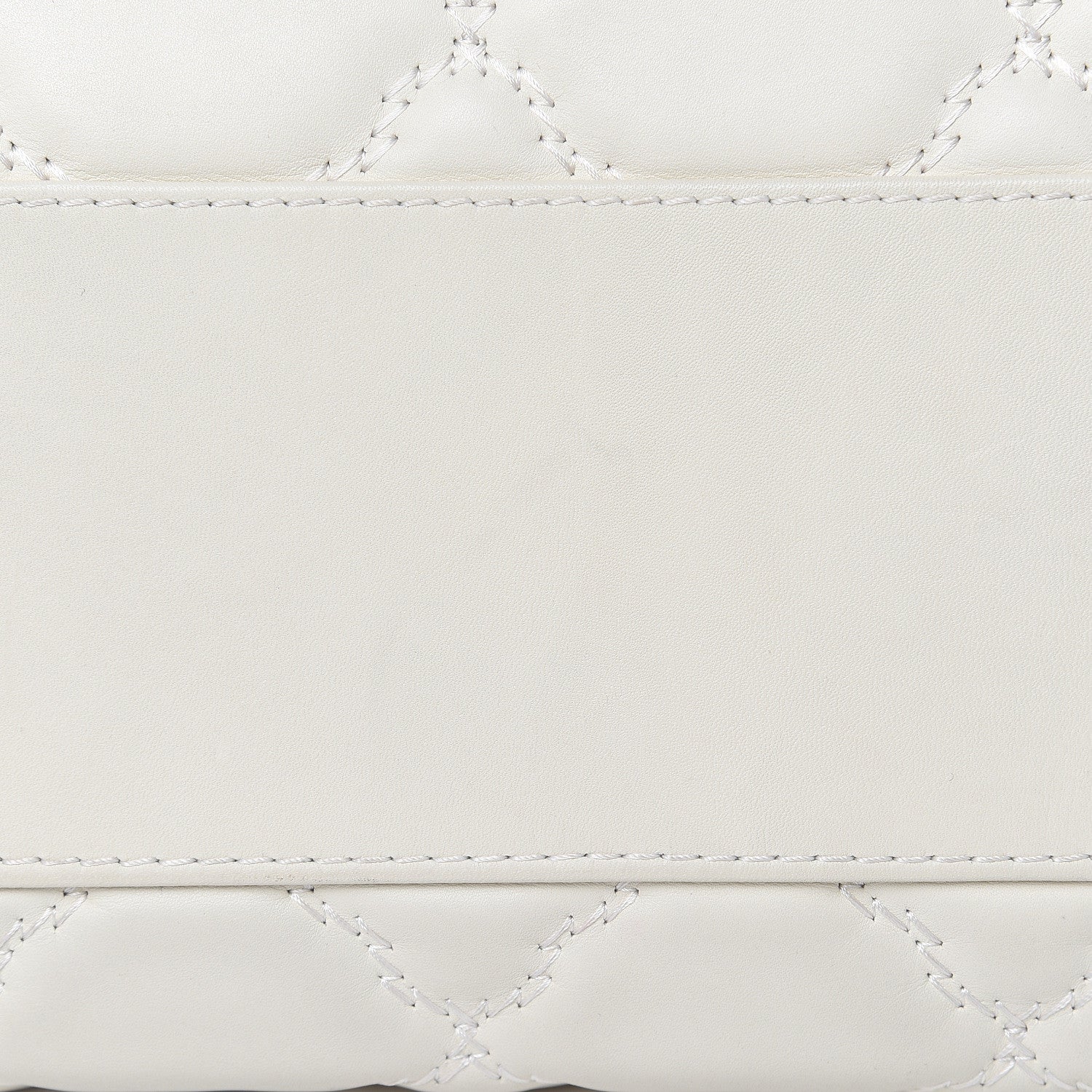 Chanel Calfskin Double Stitch Large Hamptons Flap Bag White 20 of 20