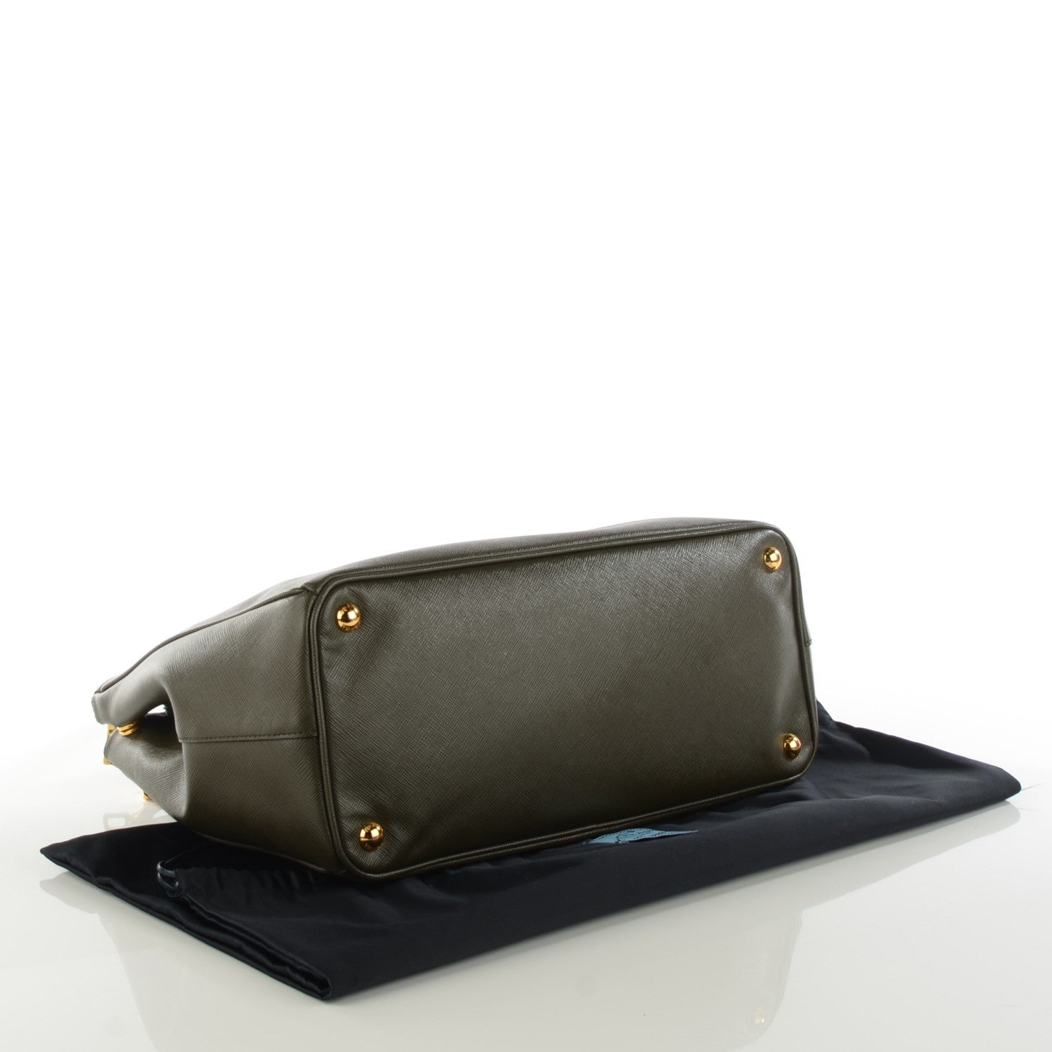 Prada Saffiano Medium Galleria Double Zip Tote Militare 4 of 10
