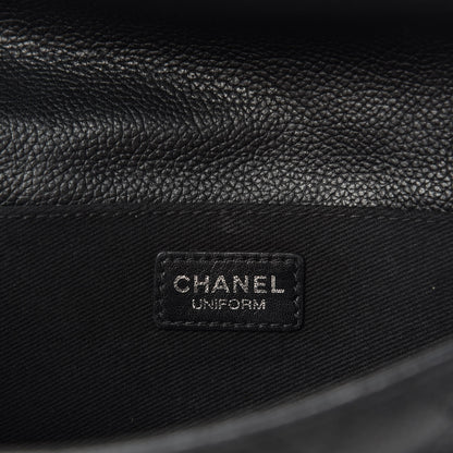 Chanel Grained Calfskin Quilted 2.55 Reissue Flap Belt Bag Clutch Black 11 of 13
