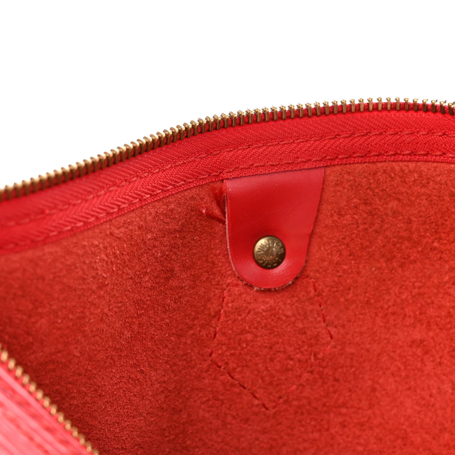 Louis Vuitton Epi Speedy 35 Castillan Red 15 of 15