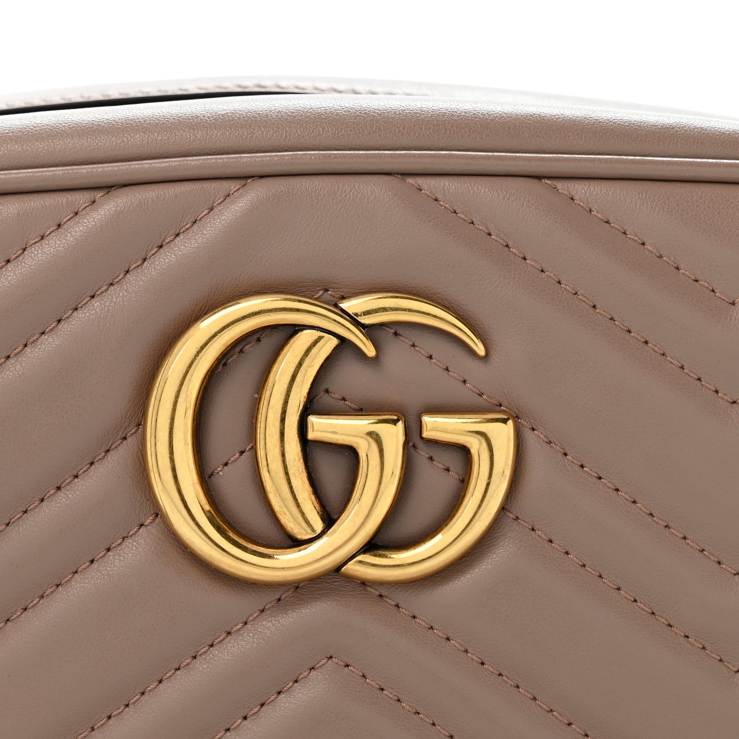Gucci Calfskin Matelasse Small GG Marmont Chain Shoulder Bag Porcelain Rose 11 of 11