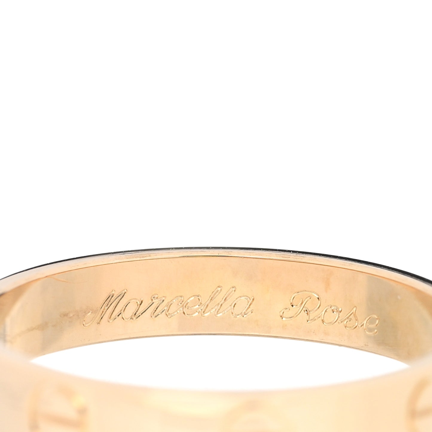 18K Yellow Gold 3.5mm LOVE Wedding Band Ring 57 8