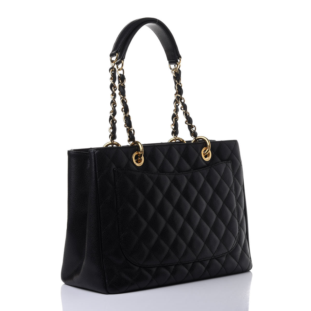 Chanel Caviar Quilted Grand Shopping Tote GST Black 2 of 4