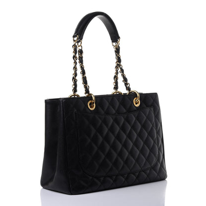 Chanel Caviar Quilted Grand Shopping Tote GST Black 2 of 4